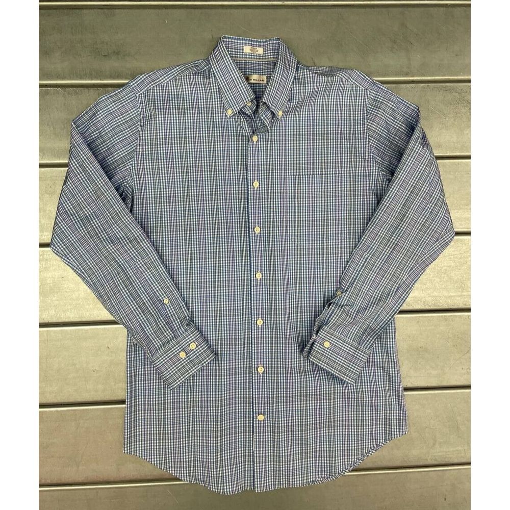 Peter Millar Long Sleeve Button Down Shirt Mens Medium Multicolor Plaid